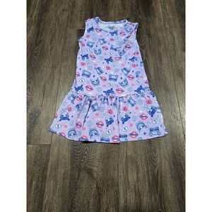 LOL Surprise Girls Purple Sleeveless Drop Waist Ruffle Dress XS 4-5 B.B. Palace